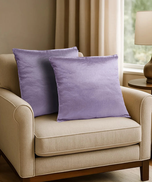 Everyday Solid Single Cushion,Lilac Dusk | 250 GSM Polyester