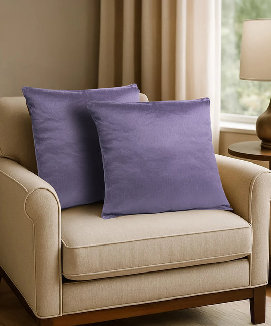 Everyday Solid Single Cushion,Very Peri| 250 GSM Polyester