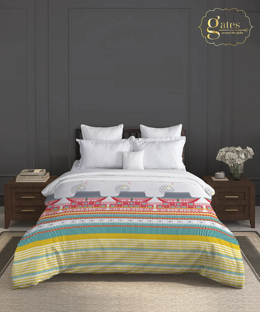 Gates Around The Goble Double AC Comforter, Torii| 180 TC Cotton