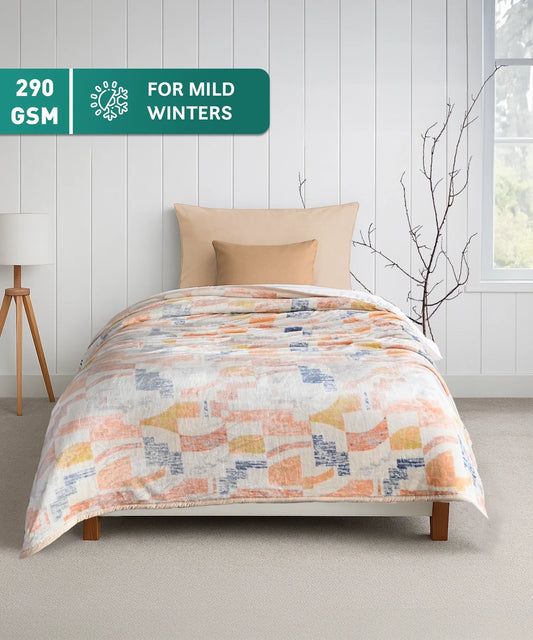 Home Essential Imperial Single Flannel Blanket, Logan| 1.3 KG