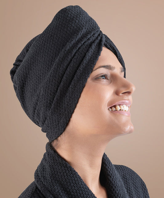 Urban Comfort Headwrap, Shoe Black | 240 GSM Cotton