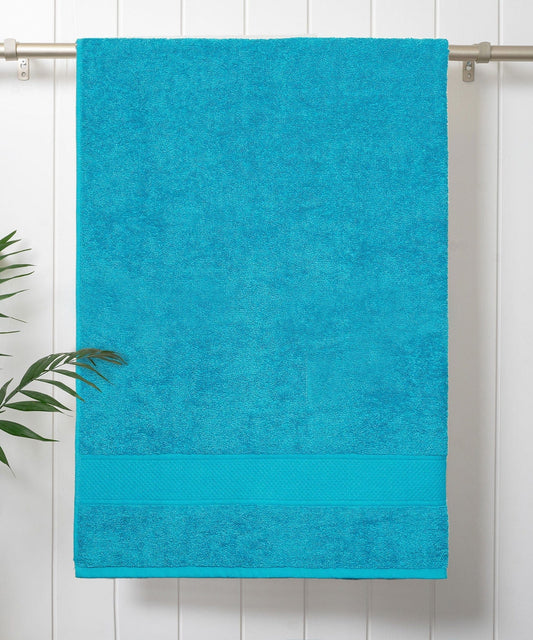Urban Comfort Bath Towel, Teal Sachet| 450 GSM Cotton