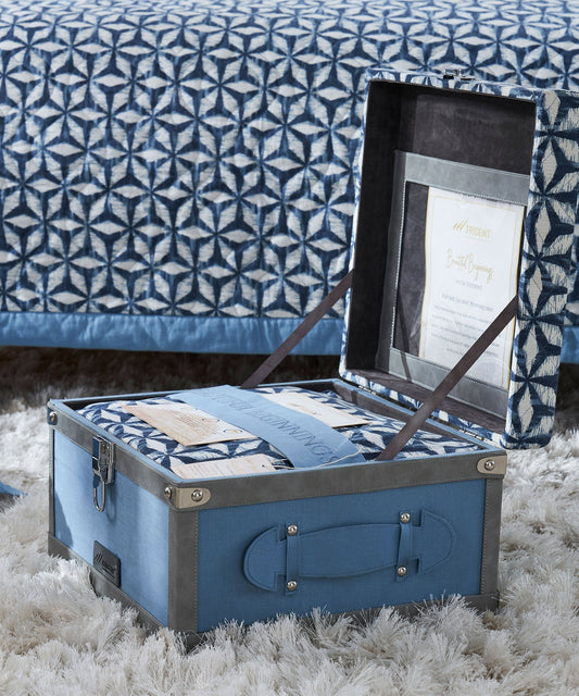 Beautiful Beginnings Trousseau Box , Indigo|5 Pc Set