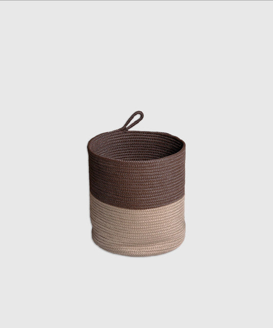 Classic 1 PC Medium Laundry Basket, Brown| 100 % Poly Propylene