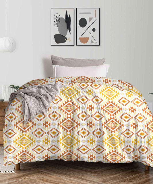 Urban Comfort Single AC Blanket/Comforter, Aria Yellow|120GSM Cotton