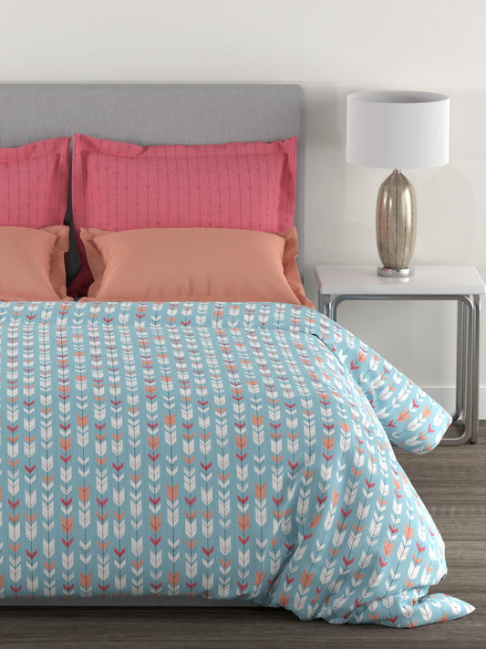 Epitome Queen Bedsheet Set, Jules|144TC Cotton| 2 Pillow Covers