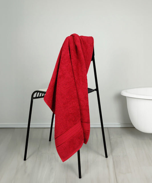 Home Essential Bath Towel,Lovely Red