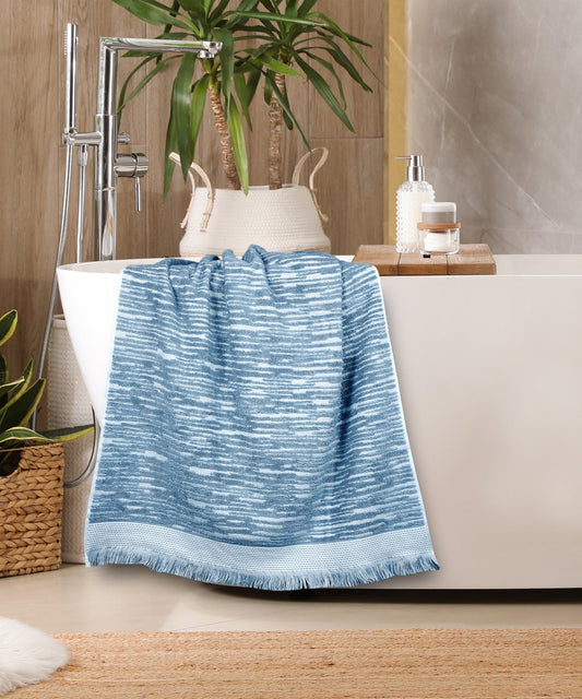 Soft Comfort Fashion 1Pc Bath Towel ,500 Gsm , Blue Shadow