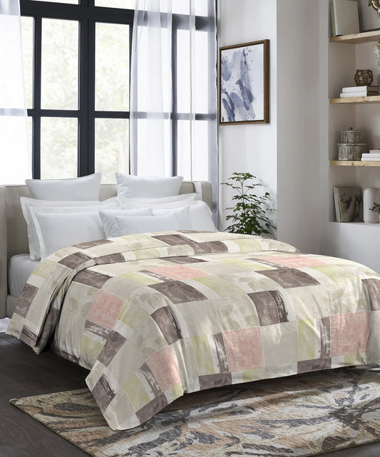 Indulgence Double AC Blanket/Comforter, Leafage| 200 GSM Poly Cotton