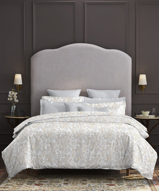 Nectarsoft King Bedsheet Set, Fiona|400 TC Cotton| 4 Pillow Cover