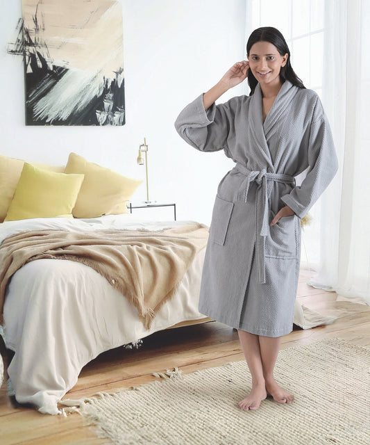 Urban Comfort Unisex Large Bathrobe, Lunar Rock| 240 GSM Cotton