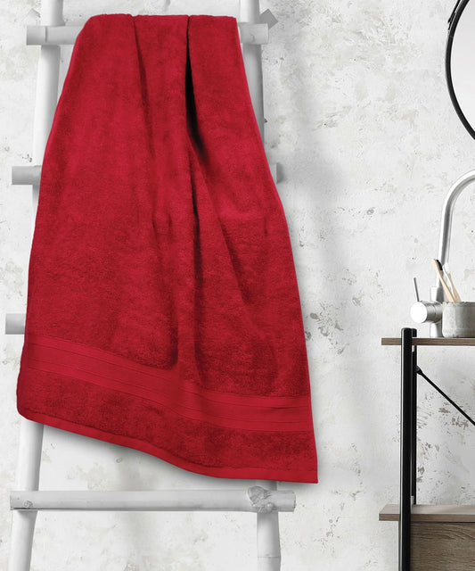 Soft Comfort 1Pc Bath Towel, Crimson Red|509 GSM Cotton|Air Rich Technology