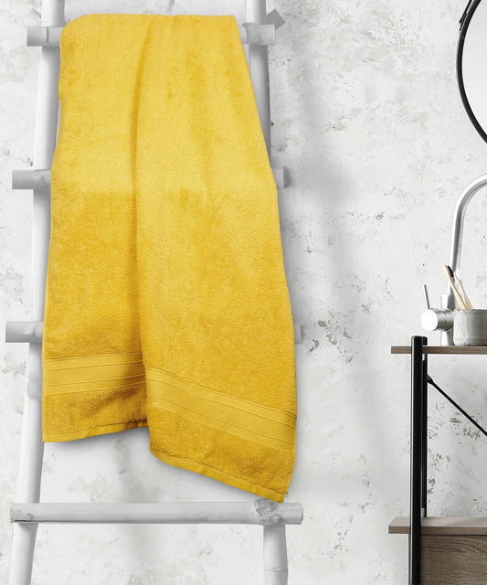 Soft Comfort 1Pc Bath Towel ,Mustard|509 GSM Cotton|Air Rich Technology