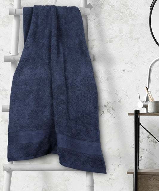 Soft Comfort 1Pc Bath Towel Set,Navy Blue|509 GSM Cotton|Air Rich Technology