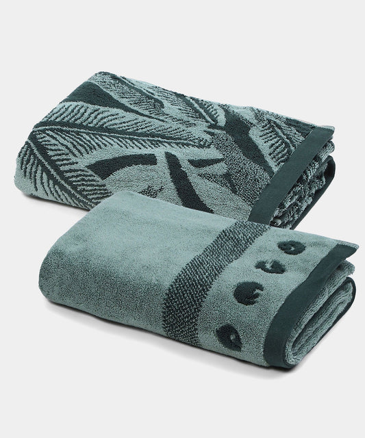 Shivan & Narresh 2Pc Bath Towel Set, Palmera|400 TC Cotton