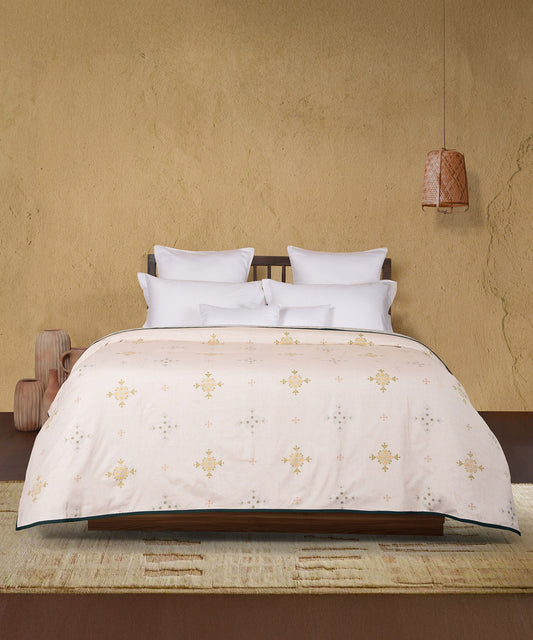 Sanskriti Double Dohar, 176 TC, 100 % Cotton, Shisha Bharat