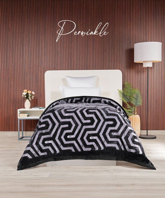 Classic Style me solid Single Blanket, Periwinkle|2.6 KG