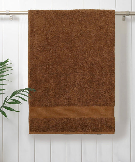Urban Comfort 1 Pc Small Bath Towel, Coconut Shell | 450 GSM Cotton|Dry Fast