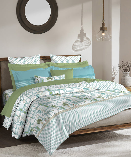 Road To Jaipur Bedding Set, Mauri| 210 TC|4 Pc Set