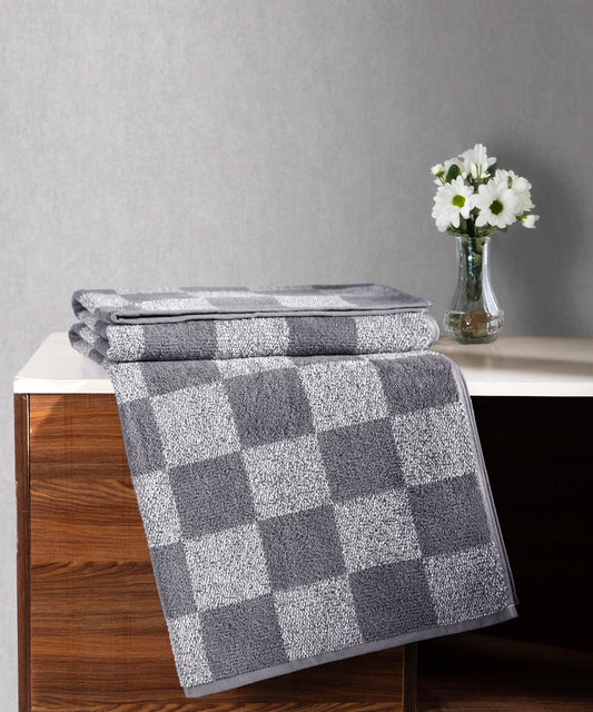 Urban Comfort Fashion Bath Towel, Soothing Grey|450 GSM Cotton