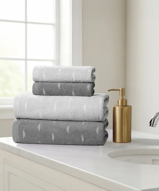 Aroma 4Pc Towel Set, Lily| 500 GSM Cotton