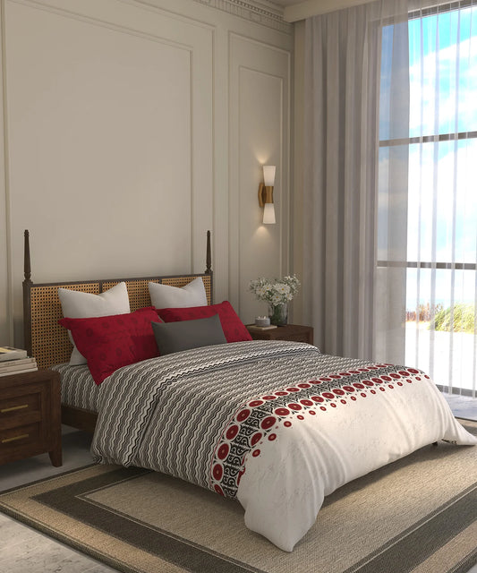 Home Essential Suzani Double AC Blanket/Comforter, Chaand Bagh| 144 TC Cotton