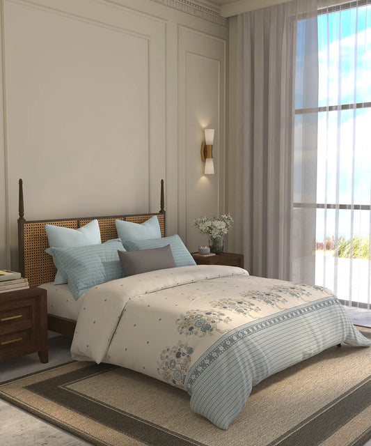 Home Essential Suzani Double AC Blanket/Comforter, Resham Raag| 144 TC Cotton