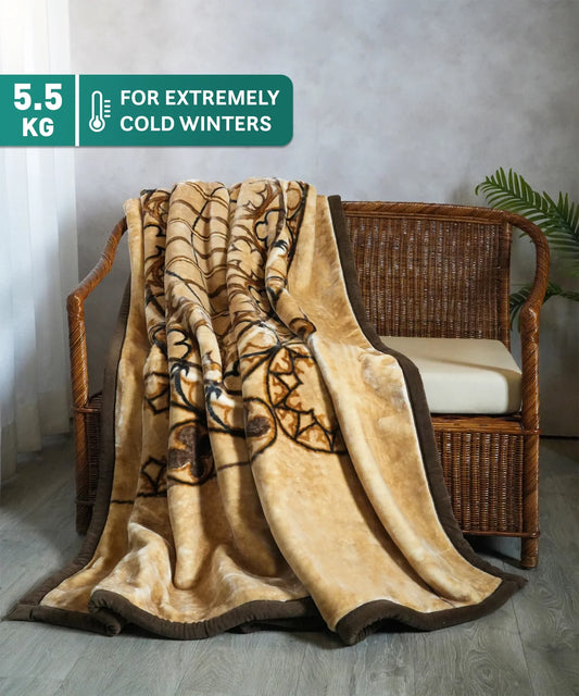 Indulgence Double Mink Blanket, Caesar|5.5 KG