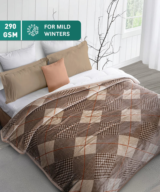 Home Essential Imperial Double Blanket, Estele| 290GSM