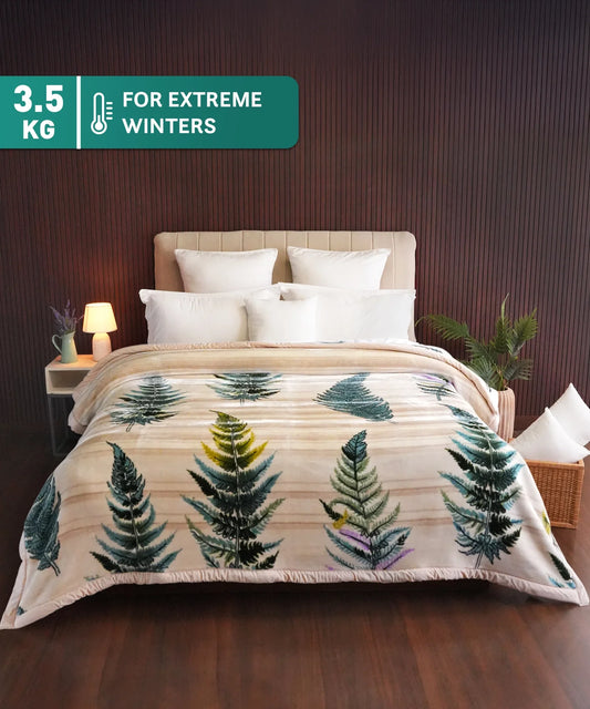 Classic Cozy Cocoon Double Mink Blanket, Ren|3.5 KG
