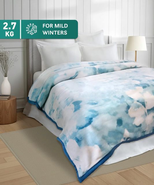 Home Essential Soft Sanctuary Double Flannel Blanket, Sofia|2.7 KG