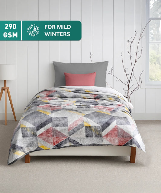 Home Essential Imperial Single Flannel Blanket, Levi| 1.3 KG