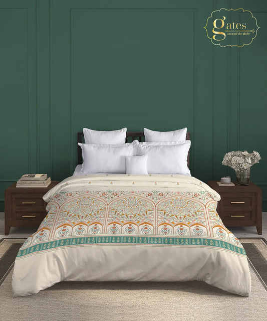 Gates Around The Goble Double AC Comforter, Arqadia| 180 TC Cotton