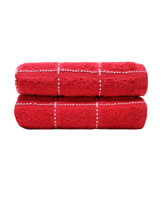 Dusk & Dawn 2 Pc Hand Towel, Sweet Red|400 GSM Cotton
