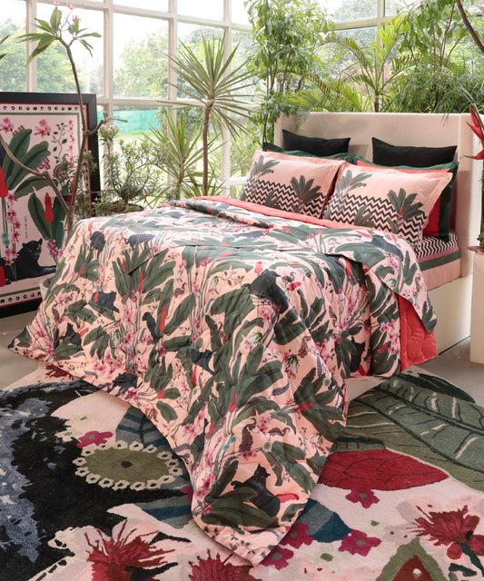 Shivan & Narresh King AC Blanket/Comforter, Palmera|400 TC Cotton Poly