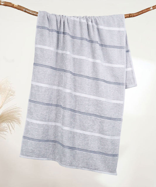 Urban Comfort Bath Towel, Disty Grey| 450 GSM Cotton|Dry Fast