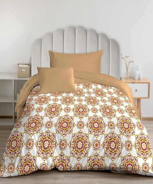 Urban Comfort Single AC Blanket/Comforter, Majestic Mandala Yellow|120 GSM Polyester
