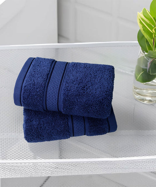 Indulgence 2Pc Hand Towel, Patriot Blue|600 GSM Cotton