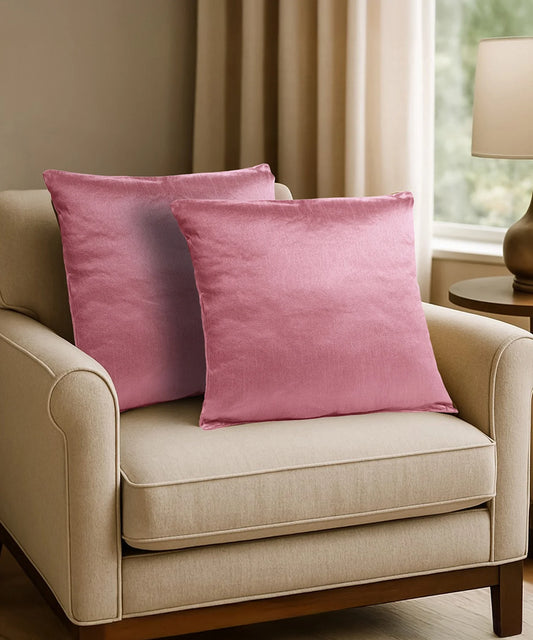 Everyday Solid Single Cushion, Zinnia Pink| 250 GSM Polyester