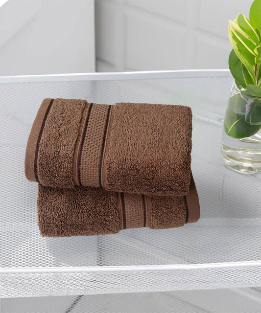 Indulgence 2Pc Hand Towel, Roasted Java|600 GSM Cotton