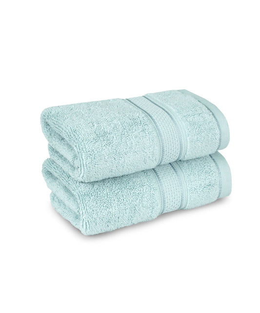 Indulgence 2Pc Hand Towel, Aqua Fresh|600 GSM Cotton