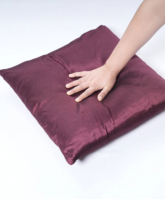 Everyday Solid Single Cushion, Acai Berry| 250 GSM Polyester