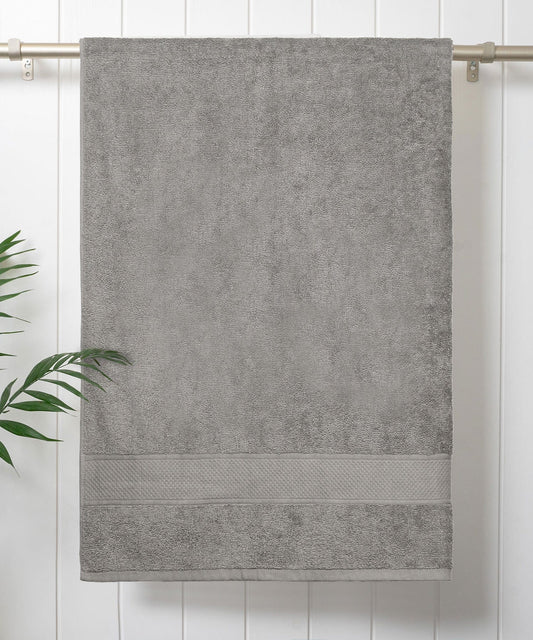 Urban Comfort Bath Towel, Charcoal| 450 GSM Cotton