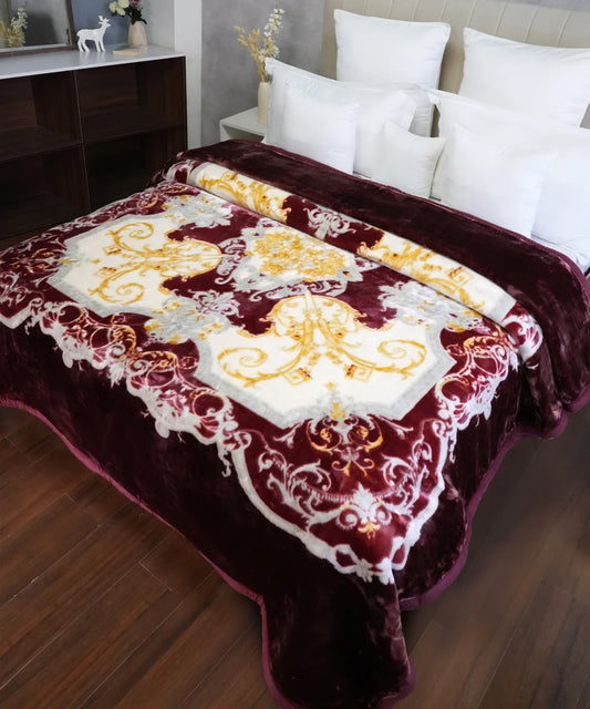 Classic Plushmare Double Mink Blanket,Juliet| 5 KG