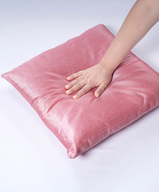 Everyday Solid Single Cushion, Zinnia Pink| 250 GSM Polyester
