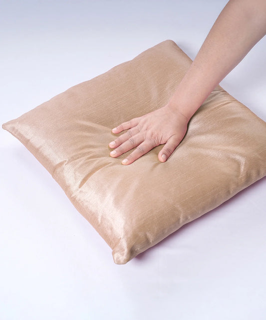 Everyday Solid Single Cushion, Latte| 250 GSM Polyester