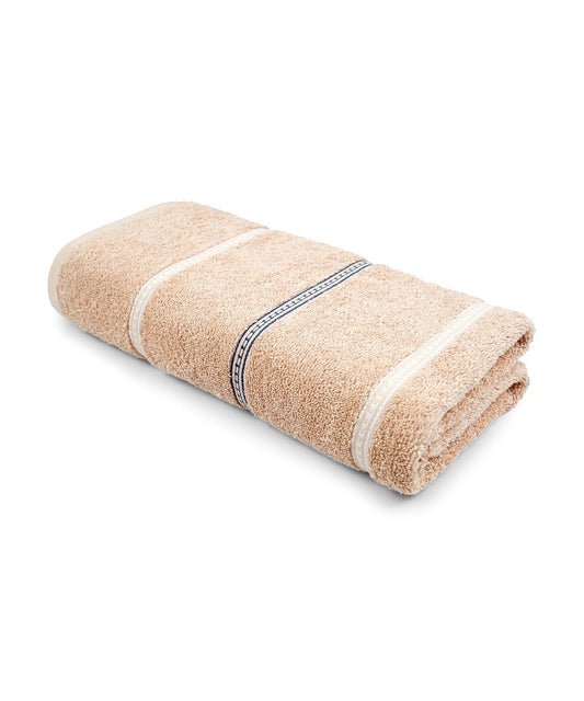 Urban Comfort Bath Towel, Hexa Brown| 450 GSM Cotton|Dry Fast