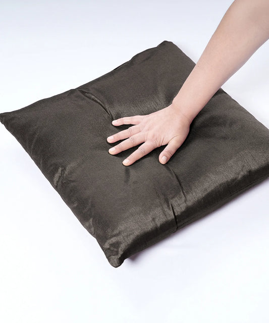 Everyday Solid Single Cushion, Stark Grey| 250 GSM Polyester
