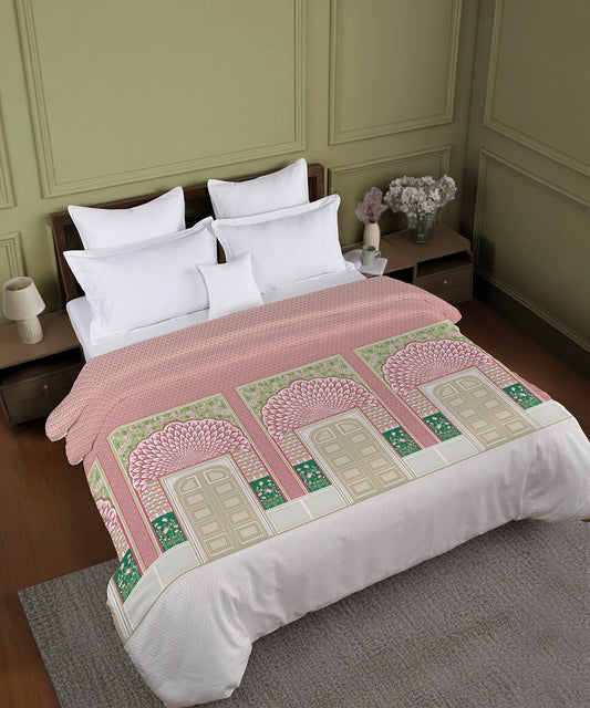 Gates Around The Goble Double AC Comforter, Lirale| 180 TC Cotton