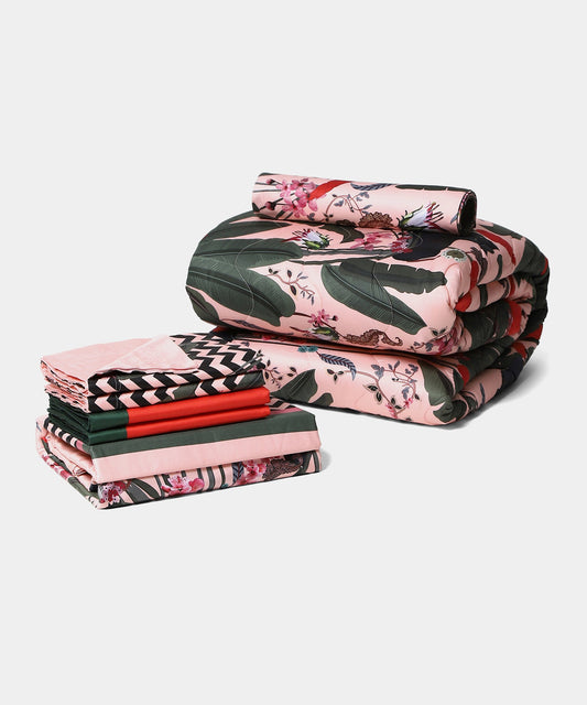 Shivan & Narresh Trousseau Set, Palmera|400 TC Cotton Poly|7 Pc Set